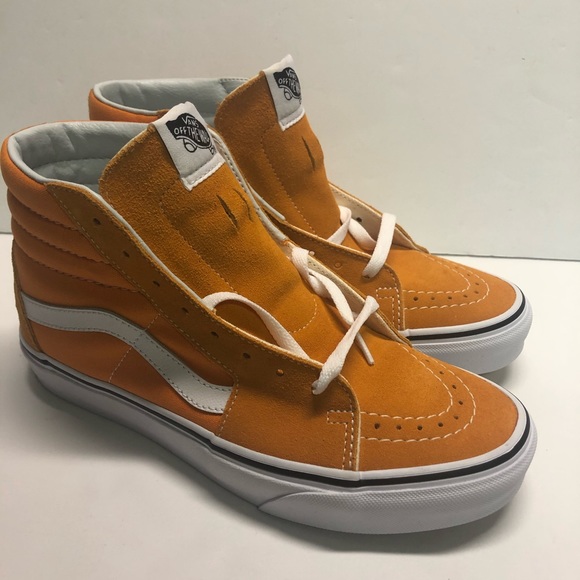 high top vans orange